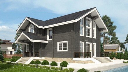 Houten huis bouwen, project "199-Alpin"