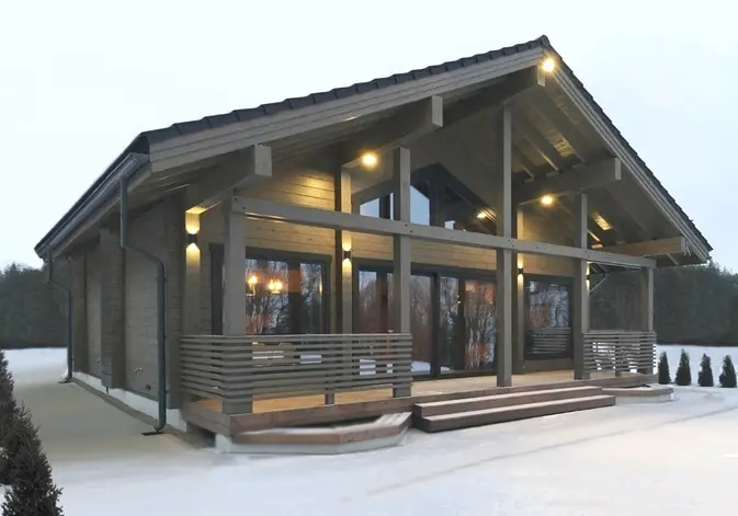 Houten huis project "Foret noire"