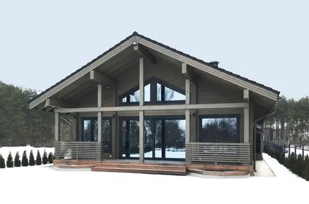 Houten huis project "Foret noire"