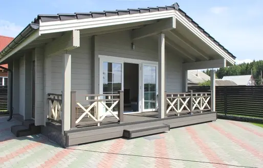 Massief houten huis project "Solaris"